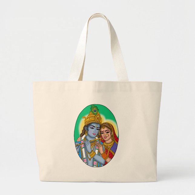 Radha Krishna-handväskan  Jumbo Tygkasse (Framsidan)