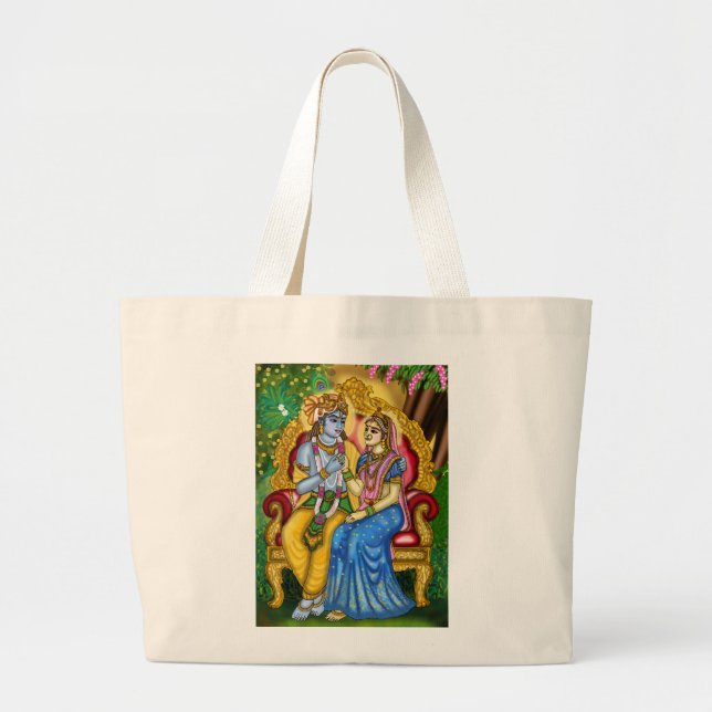 Radha Krishna-handväskan Jumbo Tygkasse (Framsidan)