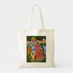Radha Krishna-handväskan Tygkasse