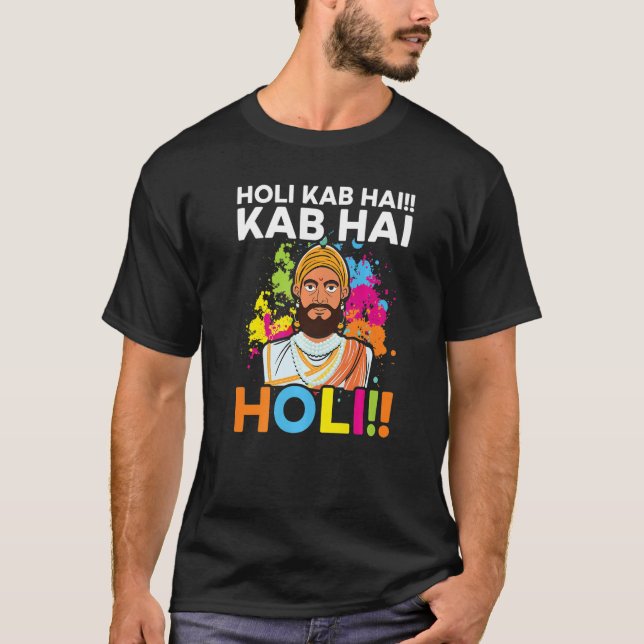 Radha Krishna Hinduism Hindu Buddhist Holi Festiva T Shirt (Framsida)