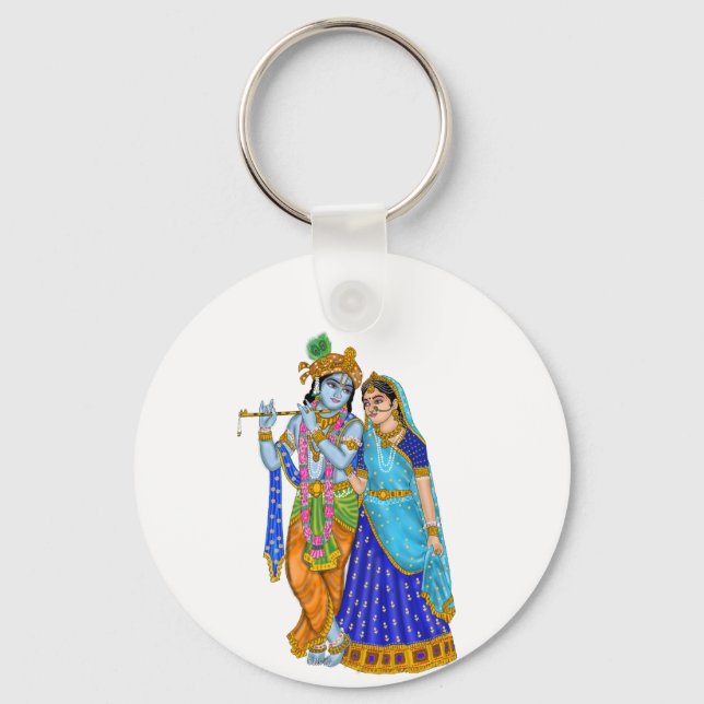 Radha Krishna Keychain Nyckelring (Framsida)