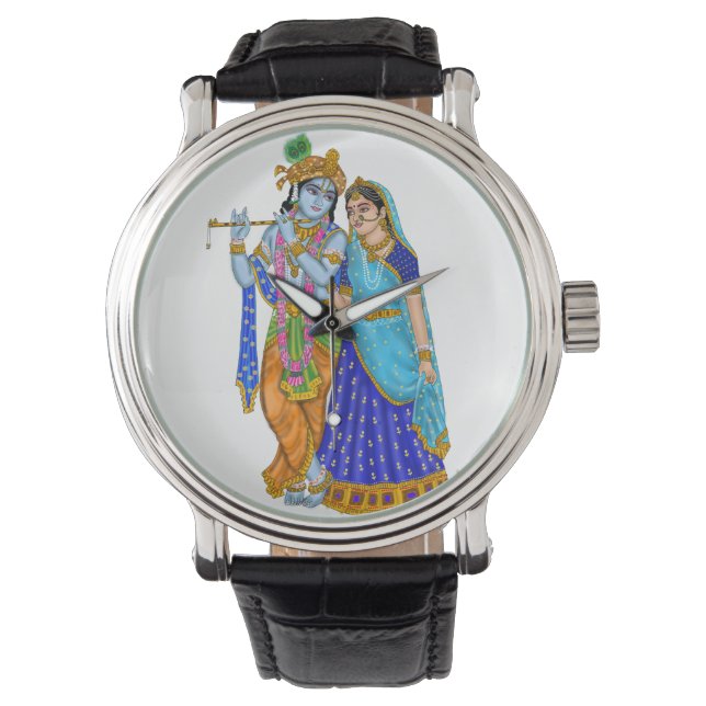 Radha Krishna-klocka Armbandsur (Framsida)