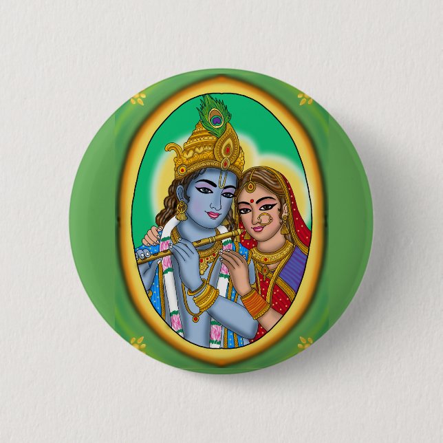 Radha Krishna-knapp Knapp (Framsida)