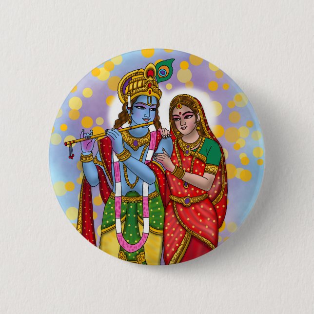 Radha Krishna-knapp Knapp (Framsida)