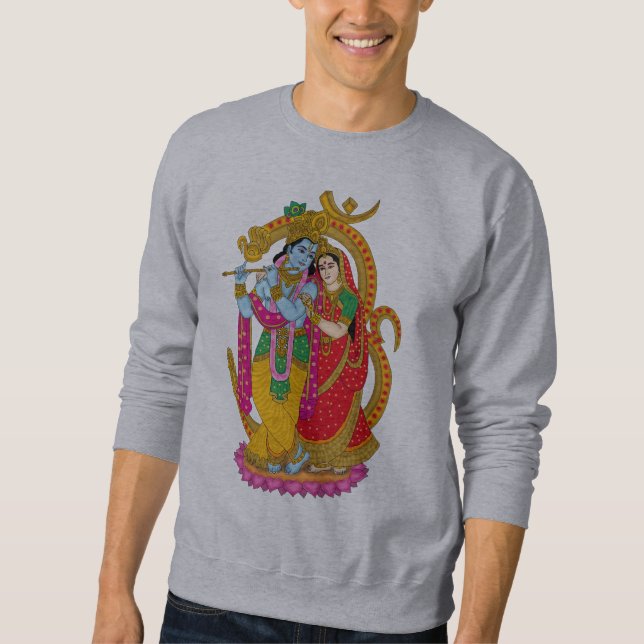 Radha Krishna  Lång Ärmad Tröja (Framsida)