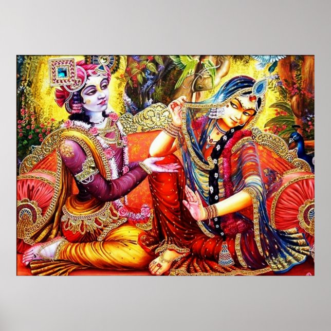 RADHA-KRISHNA POSTER (Framsidan)
