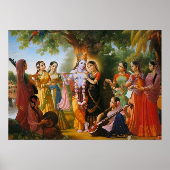 Radha-Krishna Poster (Framsidan)