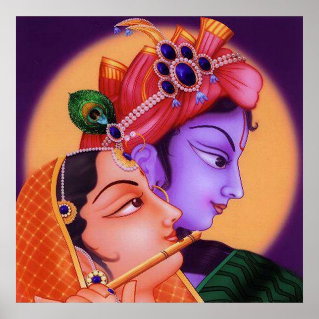 Radha-Krishna Poster (Framsidan)