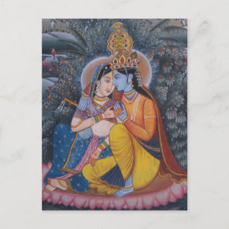 Radha Krishna vykort