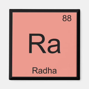 Radha Namn kemi Inslag Periodiska Bord Magnet