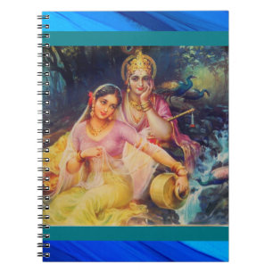 Radha och Krishna anteckningsbok