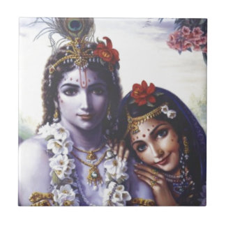 Radha och Krishna Kakelplatta