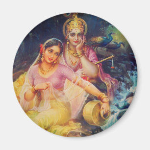 Radha och Krishna magnet