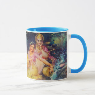 Radha och Krishna mugg
