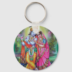 Radha och Krishna Nyckelring