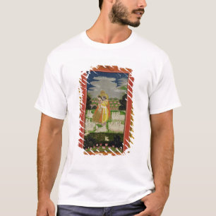 Radha och Krishna omfamning i en idealised T Shirt