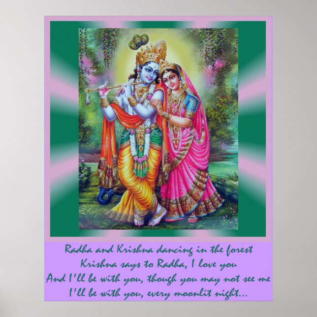 Radha och Krishna Poster (Framsidan)