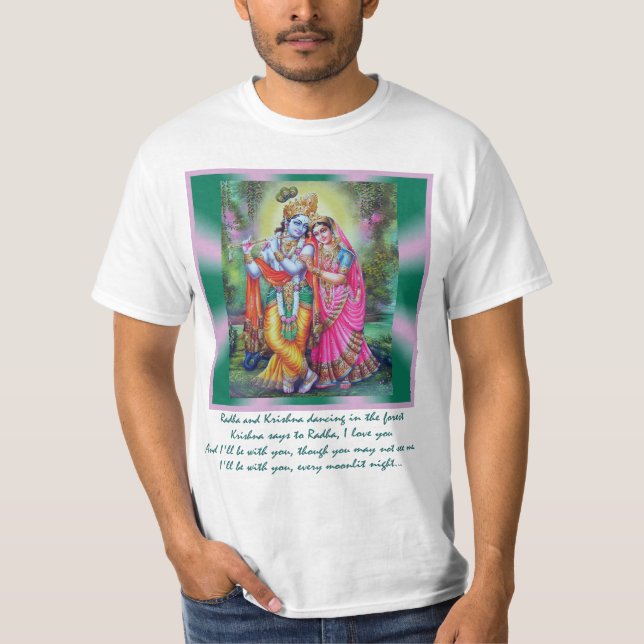 Radha och Krishna Tee Shirt (Framsida)