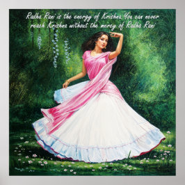 Radha Rani i Vrindavan Poster