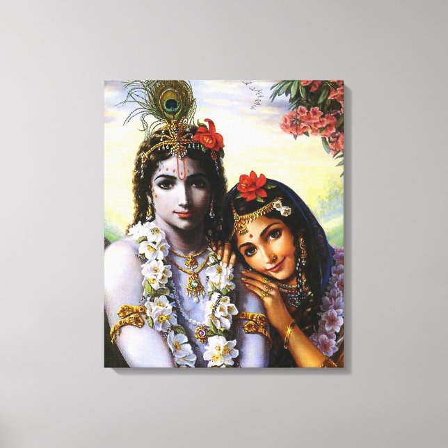 RadhaAndKrishna - Wrapped Canvas (Framsida)
