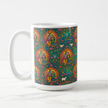 Radhe Krishna-mönster