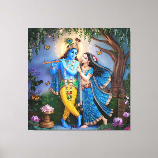 RadheKrishn Canvastryck (Framsida)