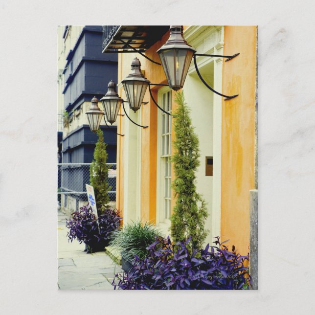 Radhus i en stad, Savannah, Georgien, USA Vykort (Framsida)