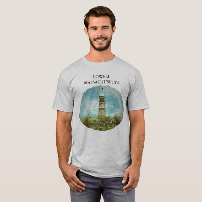 RÅDHUS LOWELL MASSACHUSETTS T-SHIRT (Hel framsida)