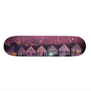 Radhus vid solnedgången i San Francisco. Skateboard Bräda 20,5 Cm