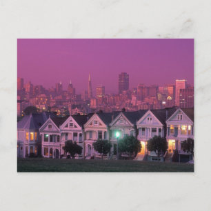 Radhus vid solnedgången i San Francisco. Vykort