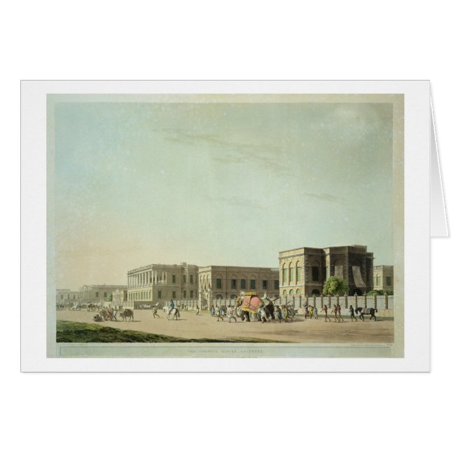 Rådhuset, Calcutta, pläterar 29 från 'Orient Hälsningskort (Framsidan Horizontal)