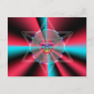 Radial Merkaba Vykort