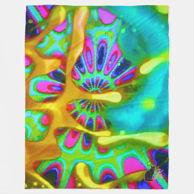 Radial Rapture Fleece Blanket (Framsidan)