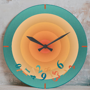 Radial Sol Retro Stor Klocka