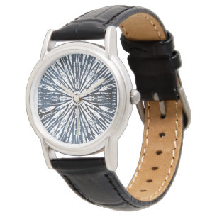 Radialmotif för Indigo Bläck Armbandsur