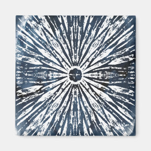 Radialmotif för Indigo Bläck Magnet