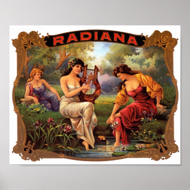 Radiana Cigar-etikett Poster (Framsidan)