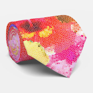 "Radiance in Bloom: Hibiscus in Stached Glass Slips