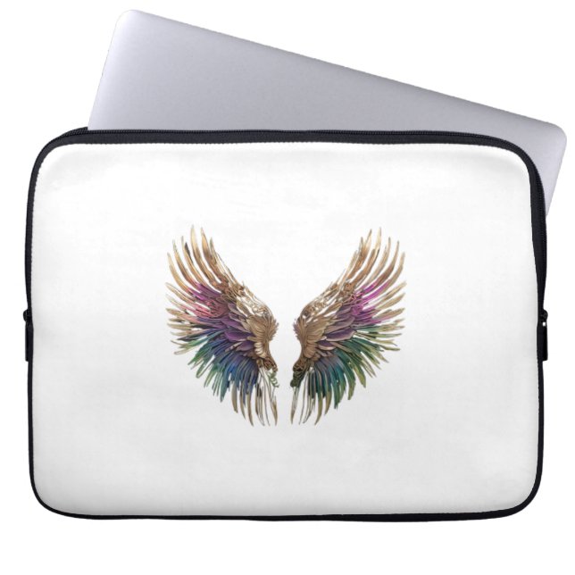 "Radiant Angel Vingar Laptop sleeve" Laptop Fodral (Framsidan)
