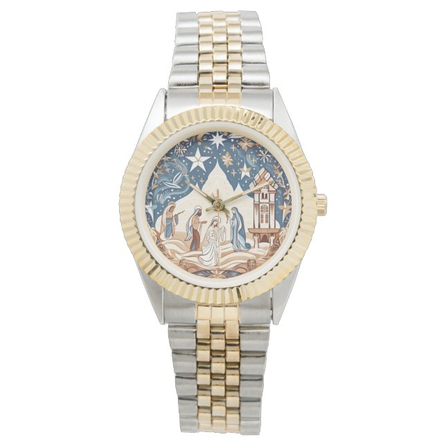 Radiant ankomst - Fönsterscen Armbandsur (Framsida)