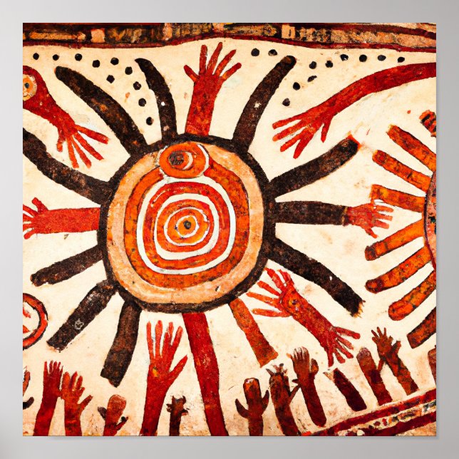 Radiant antike: Sol-gudstjänst, Mural Poster (Framsidan)