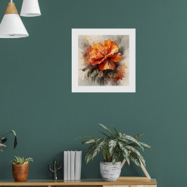 Radiant Begonia Bloom Poster