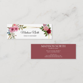 Radiant Bloom | AFFÄRSKORT BLOMMIGT Mini Visitkort