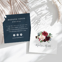 Radiant Bloom | BLOMMIGT Fyrkantigt Visitkort