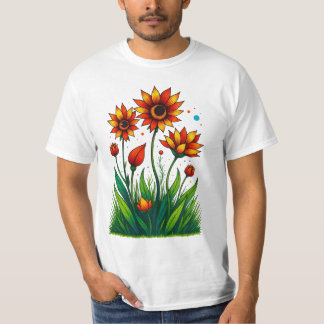 Radiant Bloom Burst T Shirt