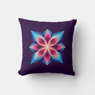 Radiant Bloom Mandala Kudde