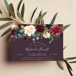 Radiant Bloom | Möhippa för Blommigt av vattenfärg Inbjudningar