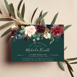 Radiant Bloom | Möhippa för Blommigt av vattenfärg Inbjudningar