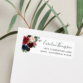 Radiant Bloom | Returadress av Blommigt Etikett