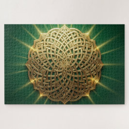 Radiant Celtic Knot Mandala Jigsaw Puzzle Pussel